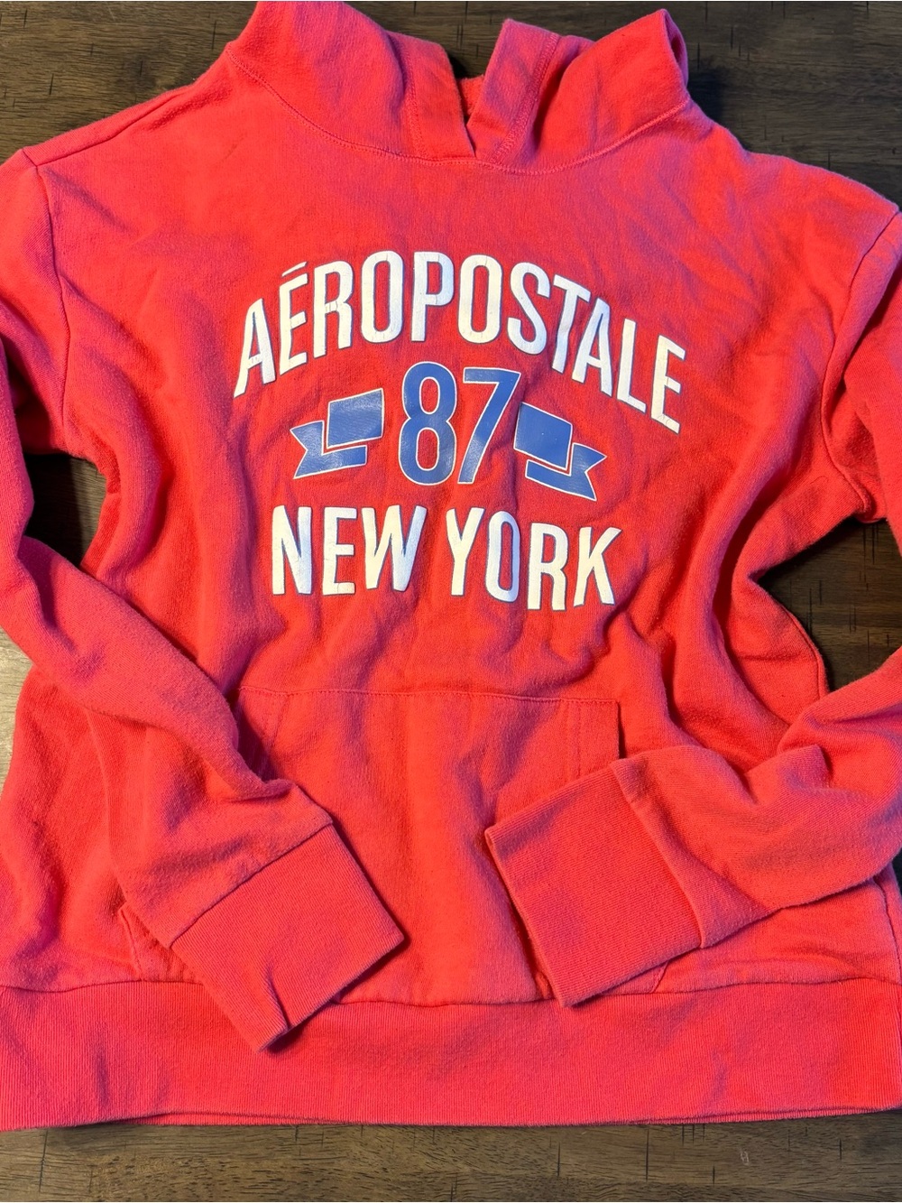 Aeropostale Women’s Bright Pink Vintage Hoodie